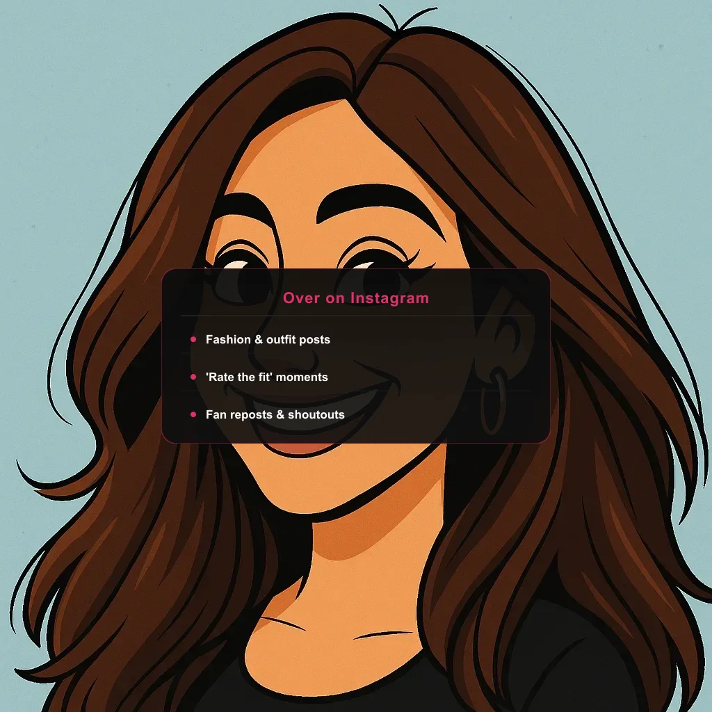portrait of Baylee Adami and her OnlyFans content type breakdown infographic